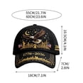 thumbnail image 7 of USA 250th Anniversary Hat, 1776-2026 Patriotic America Baseball Cap, Bald Eagle & Liberty Design, Adjustable Dad Hat for Men & Women, 7 of 7