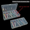thumbnail image 4 of Ksopiavobs 2 Pack 6 Grids Tackle Box Organizer Mascara Brushes Container Fishing Tackle Tray Box Plastic Storage Organizer Container for Crafts, Beads Earrings, Screws, Nail, Pins, 4 of 6