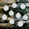thumbnail image 2 of HBBKVI 9 Pcs White Christmas Balls Set, 3" Plastic Christmas Ball Ornaments for Christmas Tree, Holidy Party Decorations Hanging Ornaments, 2 of 6
