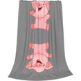 thumbnail image 2 of Ultra-Soft Micro Fleece Blanket Cozy And Luxurious Pink Pig Throw For All-Season Comfort,Sofa Bed, 2 of 6