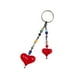 thumbnail image 2 of Llavero de cuentas, creativo, portátil, con forma de gato, ideal como regalo de cumpleaños o Año Nuevo. Corazón rojo, 2 of 9