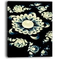 thumbnail image 2 of Mandala Blanc Abstrait sur Noir - Impression sur Toile Florale, 2 of 3
