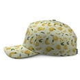 thumbnail image 3 of Dad Hat Lemon Cute Yellow Summer Fruit Adjustable Baseball Cap with Fresh Retro Vintage Floral Pattern, 3 of 8