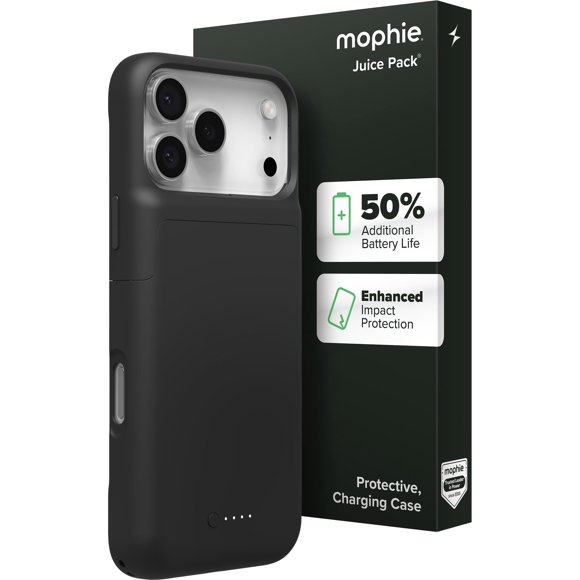 Funda de batería mophie Juice Pack para iPhone 17 Pro Max negra
