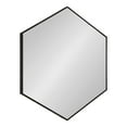thumbnail image 6 of Kate and Laurel Rhodes 6-Sided Hexagon Wall Mirror, 30.75x34.75 Walnut Brown, 6 of 6