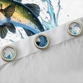 thumbnail image 4 of Homewish Female Men Women Big Bass Fish Blackout Curtains Set of 2 (52x84 Each),Fishing And Hunting Window Curtains,Abstract Vintage Lake Life Curtains and Drapes,Breathable Home Decor, 4 of 6