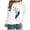 White, variant on AOOCHASLIY Hoodies for Women Winter Casual Long Sleeve Tops Print Sweatshirt Blouse