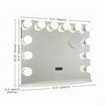 thumbnail image 2 of Impressions Vanity Hollywood Premiere Plus Vanity Mirror with Lights and 3X Magnification (White), 2 of 5