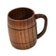 thumbnail image 5 of Jarra de cerveza de madera Taza de madera Simple Creativa Clásica Resistente Taza de té en forma de barril para leche Bebidas frías o calientes Inicio M con asa, 5 of 8