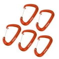 thumbnail image 1 of Mosquetones de anillo en D Zulema 5 uds hebilla de llavero Gancho de resorte naranja, 1 of 8