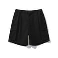 thumbnail image 4 of Miluxas Men's Golf Shorts Stretch Hiking Casual Lightweight Work Flat Front Dress Shorts Pockets Black M(M), 4 of 5