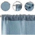 thumbnail image 6 of (2 pack) Mainstays 4 Piece Wave Jacquard Curtain Panel Set, Blue, 27.5" W x 63" L, 6 of 6