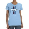 thumbnail image 2 of Wild Bobby Ford Mustang Retro USA Vintage Logo Classic Bar, Cars and Trucks Women Graphic Tee, 2 of 6