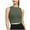 Army Green, variant on skpabo Sleeveless Sports Bras Women Sports Anti-Shock Gathering Underwear Bra Top One Cup Yoga Wear Tank Top for Outgoing Holiday Size