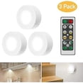 thumbnail image 1 of Luces LED para gabinete con control remoto, luces para gabinete, 3 piezas de luces para gabinete, luces LED de noche, luces para gabinete, luces LED para gabinete para dormitorio, armario, W, 1 of 5