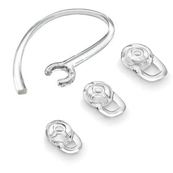 epacks Spare Earbud Kit with Earloop for Plantronics Voyager Edge Headsets Small, Medium, Large Ear Gel Replacement Clamp Fit for M155 M165 M1100 M100 M5 (Small, Medium, Large Eartip x 3 Earloop)