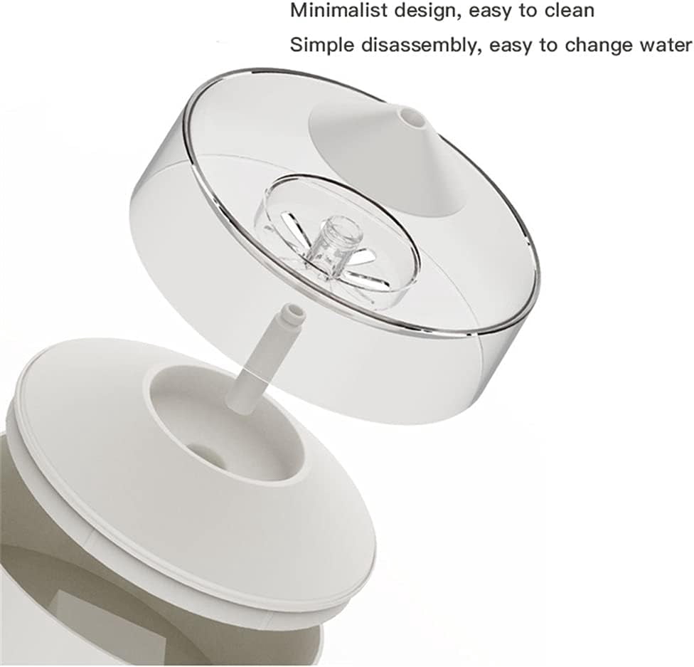 Automatic Cats Water Bowl Fountain for Pets Dog Water Dispenser Large Drinking Bowl Cats Drink (Color : Blue) (White)