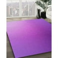 thumbnail image 3 of Ahgly Company Machine Washable Indoor Rectangle Transitional Heliotrope Purple Area Rugs, 7' x 9', 3 of 7