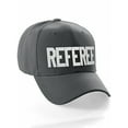 thumbnail image 5 of Sport Classic Baseball Hat Custom Referee Letters Structured Cap, Charcoal Hat White Letters, 5 of 7