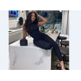 thumbnail image 4 of Combinaison Femme Couleur Unie Col Rond Sans Manches Combinaison Body pour Femmes (Blanc/noir/gris, S/M/L/TG), 4 of 5