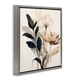 thumbnail image 3 of Stupell Industries Contemporary Leaf Sprig & Flower Gray Floating Frame Canvas Art, 18 x 18, by Lazar Studio, 3 of 8