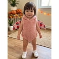 thumbnail image 4 of RUINIXCW Baby Bat Halloween Costume Wing Design Warm Plush Sleeveless Hooded Romper, 4 of 8