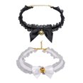 thumbnail image 1 of Bienvenido Gargantilla de encaje con campana, bonitos collares de gargantilla para mujer, cuello de campana con lazo de encaje Sexy, 1 of 5
