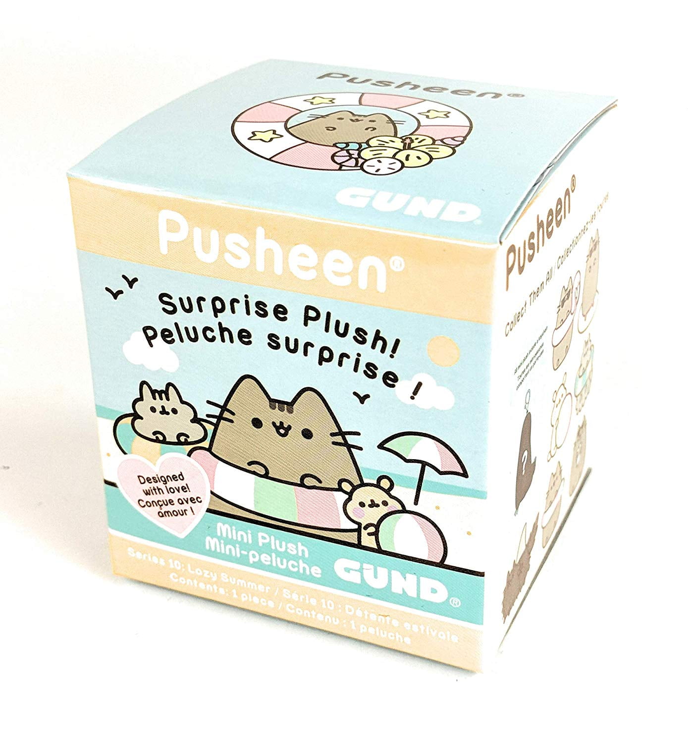 Details about   NeW GUND Surprise PUSHEEN Plush LAZY SUMMER Series 10 RaRe HtF on SURFBOARD 