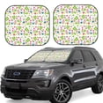 thumbnail image 2 of Picia Happy Easter 2 Piece Car Windshield Sun Shade Foldable | Foldable Sun Shield for Front Window Blocks UV Rays and Keeps Your Vehicle Cool-, 2 of 7
