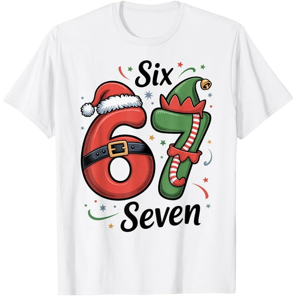 Christmas 67 Meme 67 Santa Elf T-Shirt Shirts