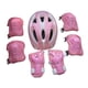thumbnail image 2 of Juego de 7 cascos de bicicleta para niños, equipo de protección para patinaje en línea y ciclismo. rosa, 2 of 9
