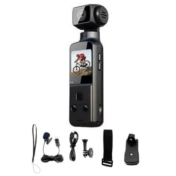 Jesscasday 4K 270° Wide Angle Action Camera for Cycling Sports Handheld Recording Camcorder