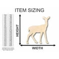 thumbnail image 2 of Unfinished Wood Deer Shape - Animal - Craft - up to 46" DIY 20" / 1", 2 of 3