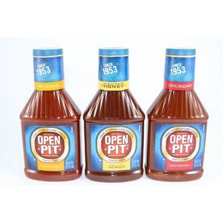 Open Pit BBQ Sauce Sampler Pack (Original, Hickory & Honey), 18 oz.
