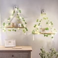thumbnail image 4 of Estantes colgantes Mkono Artificial Ivy Macramé con luces, juego de 2, 4 of 7