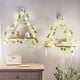 thumbnail image 4 of Estantes colgantes Mkono Artificial Ivy Macramé con luces, juego de 2, 4 of 7