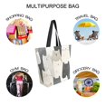 thumbnail image 7 of FORMRS Womens Canvas Tote Bag with Zipper Inner Pocket Shoulder Handbag, White Cute Cats, 7 of 7