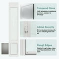 thumbnail image 4 of 13" x 80" Sliding Glass Patio Door Dog Insert With Lock — Adjustable Height, Aluminum Frame, Tempered Glass, 4 of 7