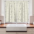 thumbnail image 2 of Ambesonne Airplane Print Kitchen Curtains, Minimal Silhouettes, 55"x45", Cream Grey, 2 of 3