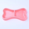 thumbnail image 1 of KALLORY Doble Para Perros Y En Plástico Color Rosa Con Antideslizante Para, 1 of 8