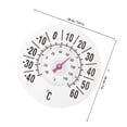 thumbnail image 2 of HAMPPLIES Clear White Thermometer with Suction Cup for Indoor and Outdoor Temperature Monitoring, 2 of 6