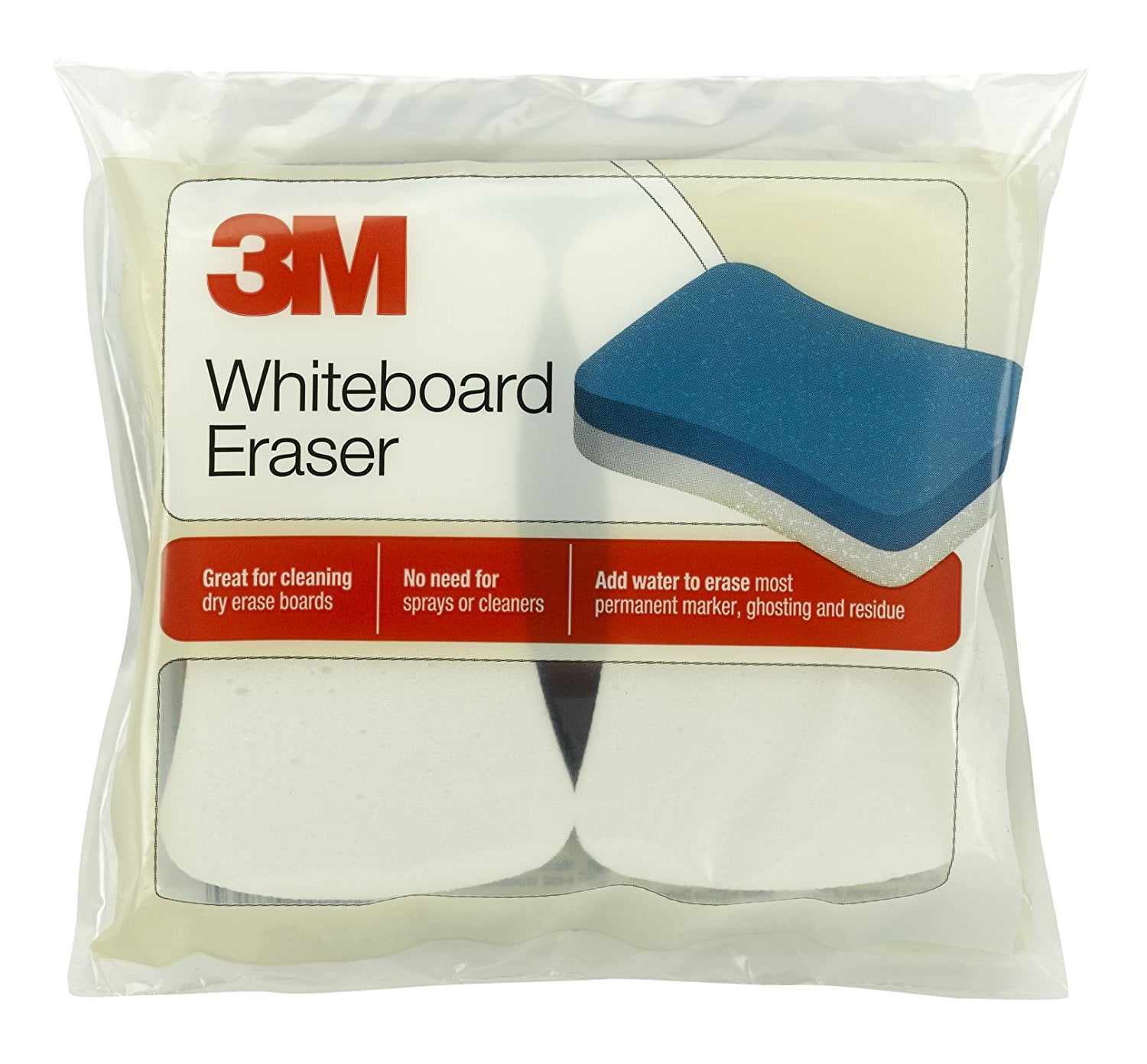Yellow 3m Whiteboard Eraser Pad 2/pack Whiteboard Eraser 3" X 5" 