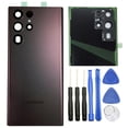 thumbnail image 1 of ubrokeifixit - Carcasa trasera de cristal para Galaxy S22 Ultra 5G, color burdeos, 1 of 6
