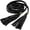 Black, variant on Women's Tassel Braided Rope Belt PU Leather Waist Belt Thin Woven Boho Waistband For Dress Jeans