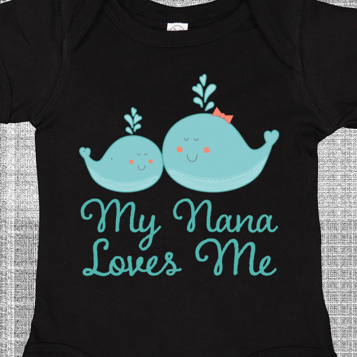 Inktastic My Nana Loves Me Boys or Girls Baby Bodysuit