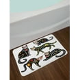thumbnail image 2 of Sugar Skull Bath Mat, Calavera Inspired Ornate Black Cats Mexican Style Holiday the Day of the Dead, Non-Slip Plush Mat Bathroom Kitchen Laundry Room Decor, 29.5 X 17.5 Inches, Multicolor, Ambesonne, 2 of 2