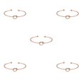 thumbnail image 1 of Jumpingount de metal, abierta de estilo Simple, decoración de ropa para el cuerpo, accesorio de joyería, pulseras, brazalete para Dorado 5piezas Jumpingount CBP234438, 1 of 4