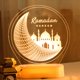 thumbnail image 5 of Creative 3D Eid Mubarak led lámpara de lámpara Night Lámpara para Bar Hoteles Tienda BLESIY Linterna musulmana, 5 of 8
