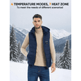 thumbnail image 4 of ORRNIKKO Heated Vest for Men Outerwear Vests Men's Heated Vest Navy S, 4 of 7