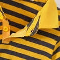 thumbnail image 6 of Eltusu Boys Cotton Polo Shirts, Pullover Striped Summer Short Sleeve Collar Shirts Yellow Size 4-5 T, 6 of 8